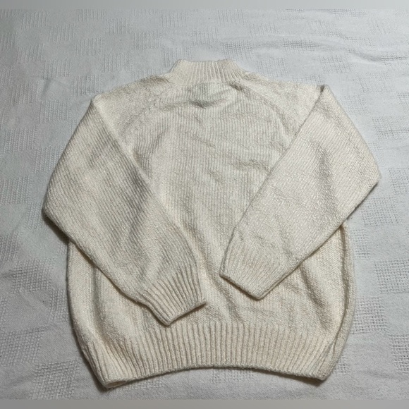 Karen Scott Cream Cable Knit Turtleneck Sweater - Picture 6 of 12